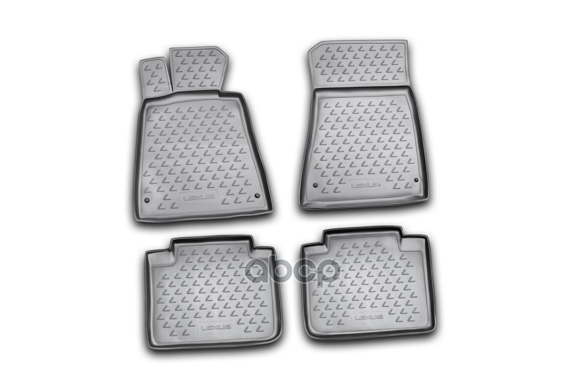 Коврики в салон LEXUS GS300 2008-, 4 шт. (полиуретан, серые) / Лексус ГС ELEMENT арт. NLC.29.01.211