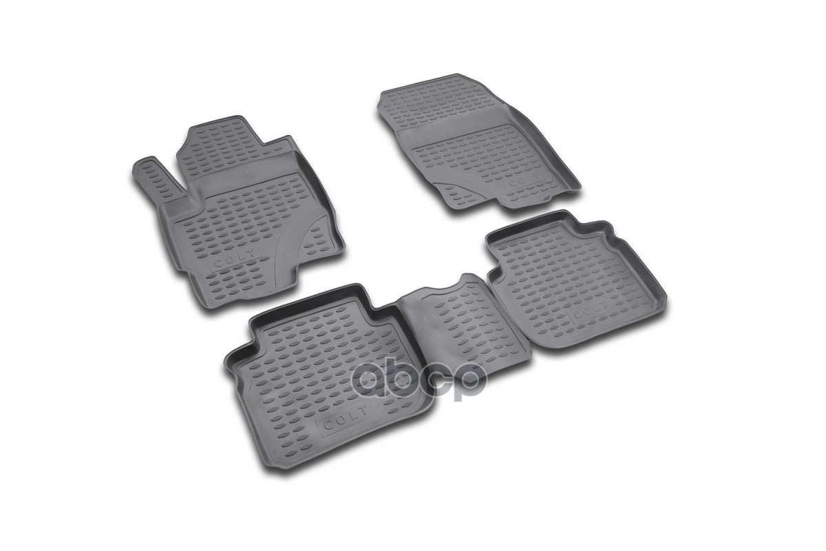 Коврики в салон MITSUBISHI Colt 5 двер. 2003-2009, 4 шт. (полиуретан) / Митсубиси Кольт ELEMENT арт. NLC.35.02.210