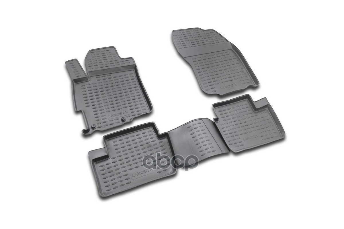 Коврики в салон MITSUBISHI Lancer X 03/2007-, 4 шт. (полиуретан) / Митсубиси Лансер ELEMENT арт. NLC.35.13.210