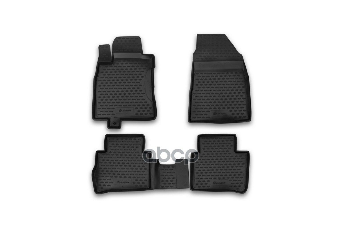 Коврики в салон NISSAN Tiida 2004-2015, 4 шт. (полиуретан) / Ниссан Тиида ELEMENT арт. NLC.36.21.210