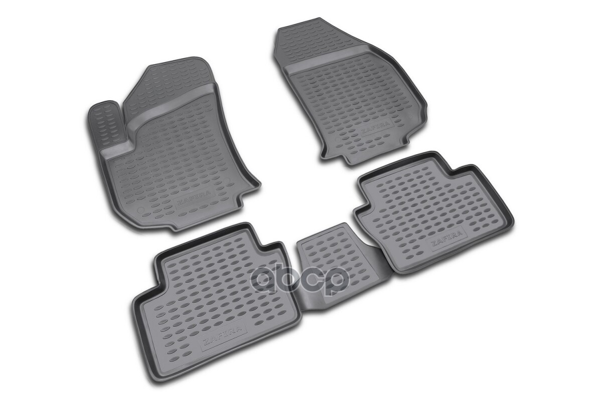 Коврики в салон OPEL Zafira 2005-, 4 шт. (полиуретан, серые) / Опель Зафира ELEMENT арт. NLC.37.09.211k