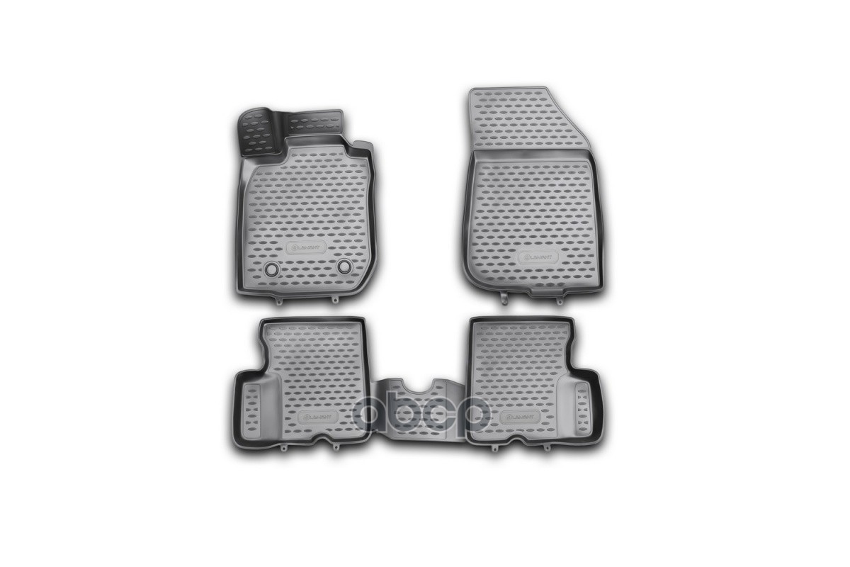 Коврики 3D в салон RENAULT Duster 2WD, 2011-2015, 4 шт. (полиуретан) / Рено Дастер ELEMENT арт. NLC.3D.41.29.210kh