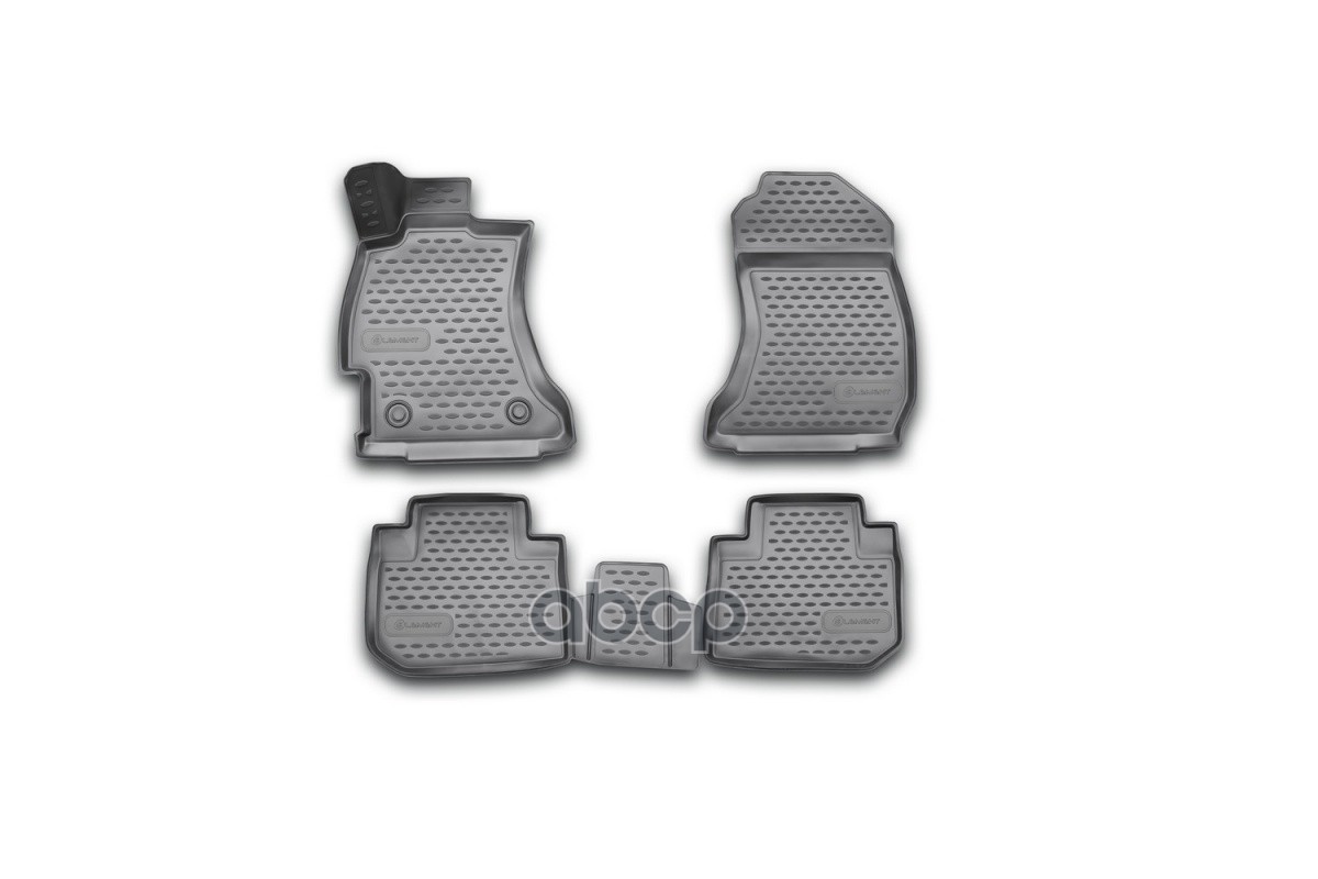 Коврики 3D в салон SUBARU Forester, 2013-2018, 4 шт. (полиуретан) / Субару Форестер ELEMENT арт. NLC.3D.46.14.210k