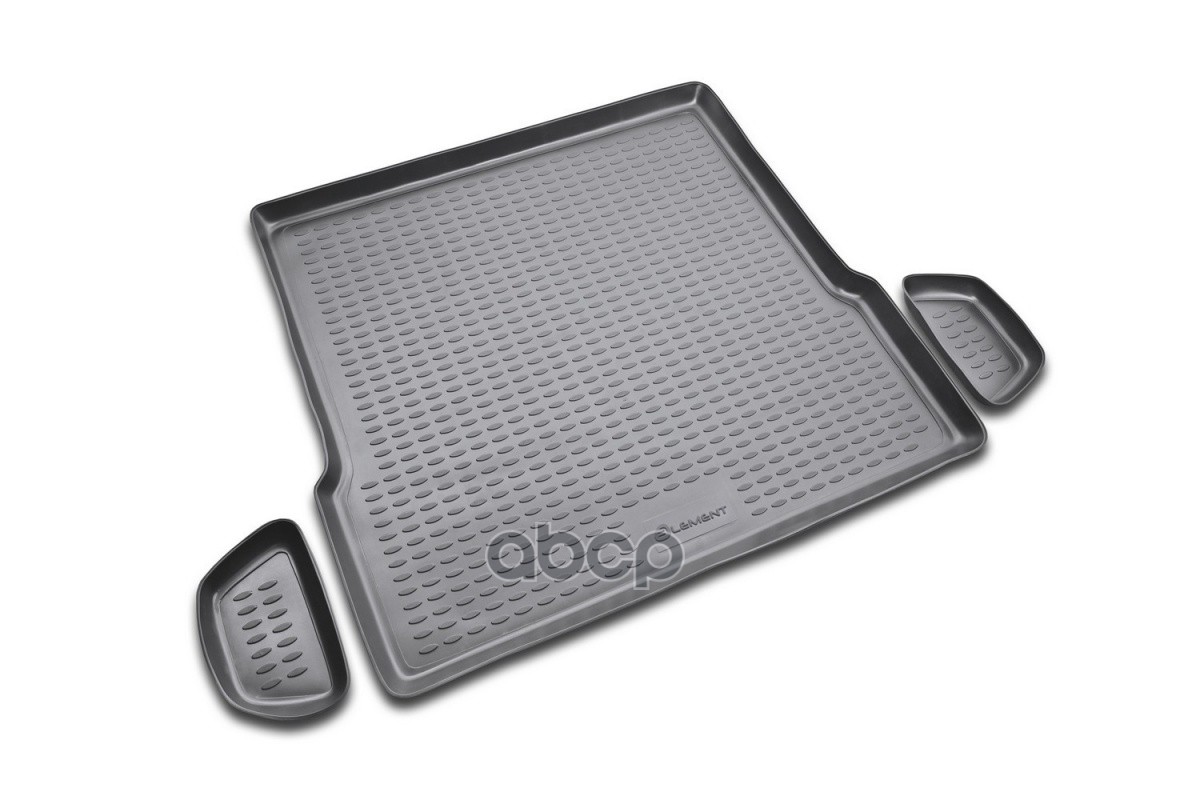 Коврик в багажник RENAULT Logan (I) 2004-2015, сед. со вставками. 3 шт. (полиуретан) / Рено Логан ELEMENT арт. NLC.41.05.B10