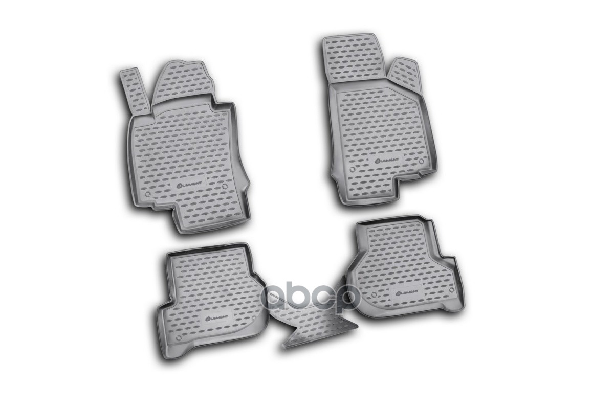 Коврики в салон SKODA Octavia II (Typ 1Z) 2004-2013, 4 шт. (полиуретан) / Шкода Октавия ELEMENT арт. NLC.45.03.210k