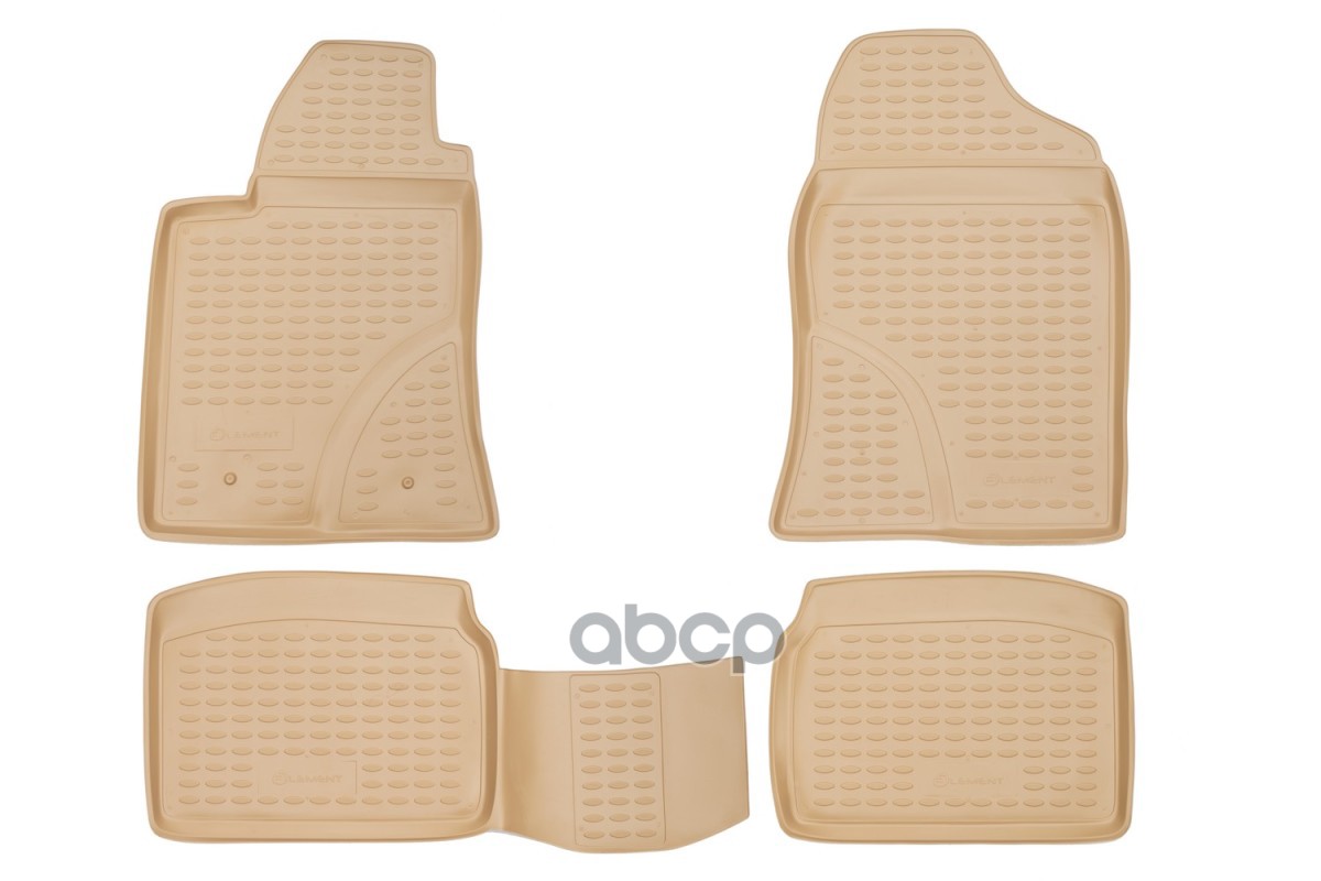 Коврики в салон TOYOTA Avensis 04/2003-2009, 4 шт. (полиуретан, бежевые) / Тойота Авенсис ELEMENT арт. NLC.48.04.212k