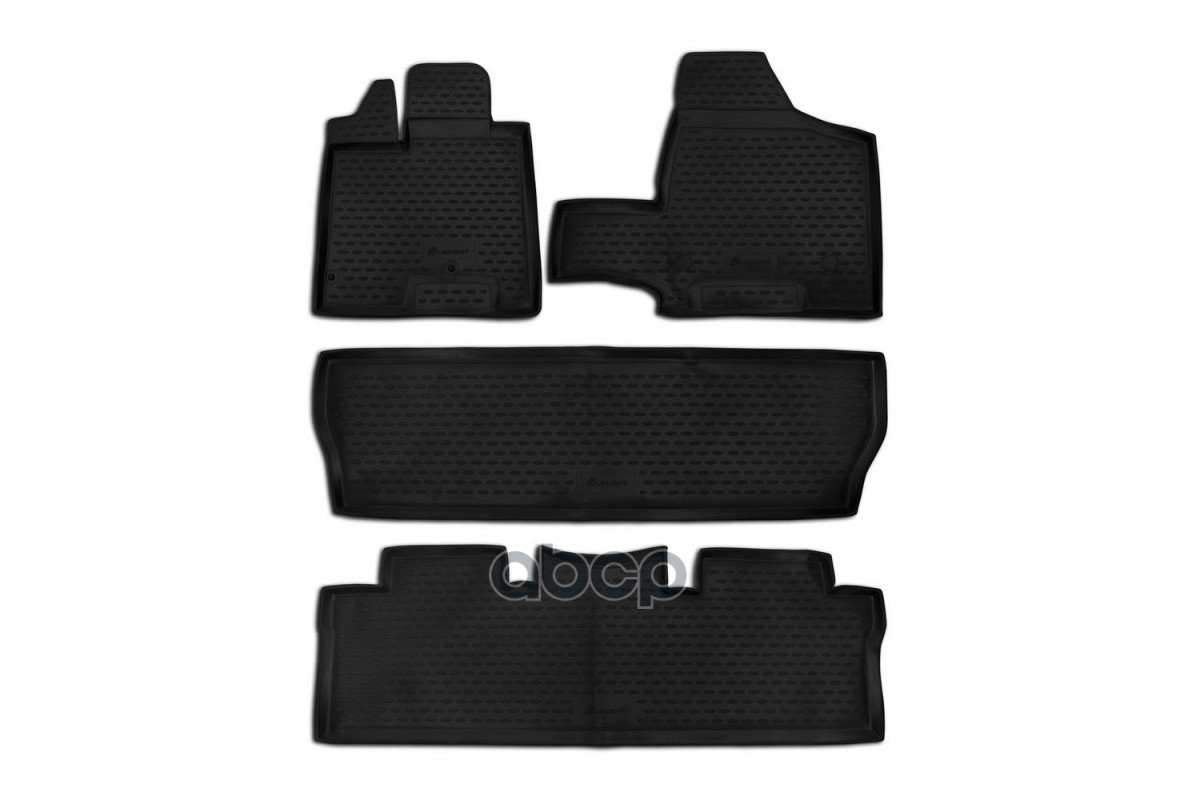 Коврики в салон для TOYOTA Sienna (II, IIр) 2003-2010, 4 шт. (полиуретан) / Тойота Сиена ELEMENT арт. NLC.48.48.210k