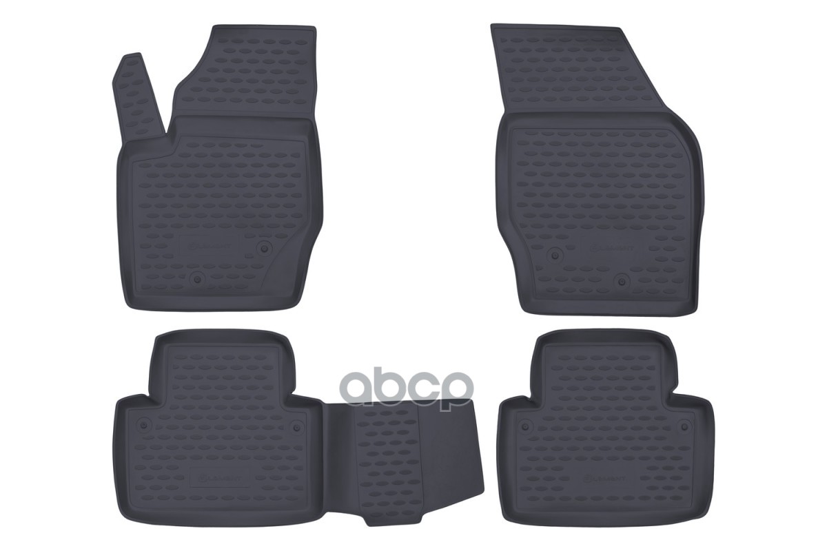 Коврики в салон VOLVO XC90 2002-2015, 4 шт. (полиуретан, серые) / Вольво ХС90 ELEMENT арт. NLC.50.04.211