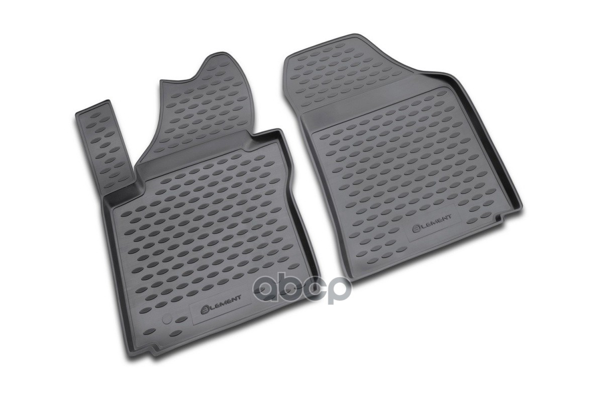 Коврики в салон VW Caddy грузовой 10/2007-2014, 2 шт. (полиуретан) / Фольксваген Кэдди ELEMENT арт. NLC.51.19.210k