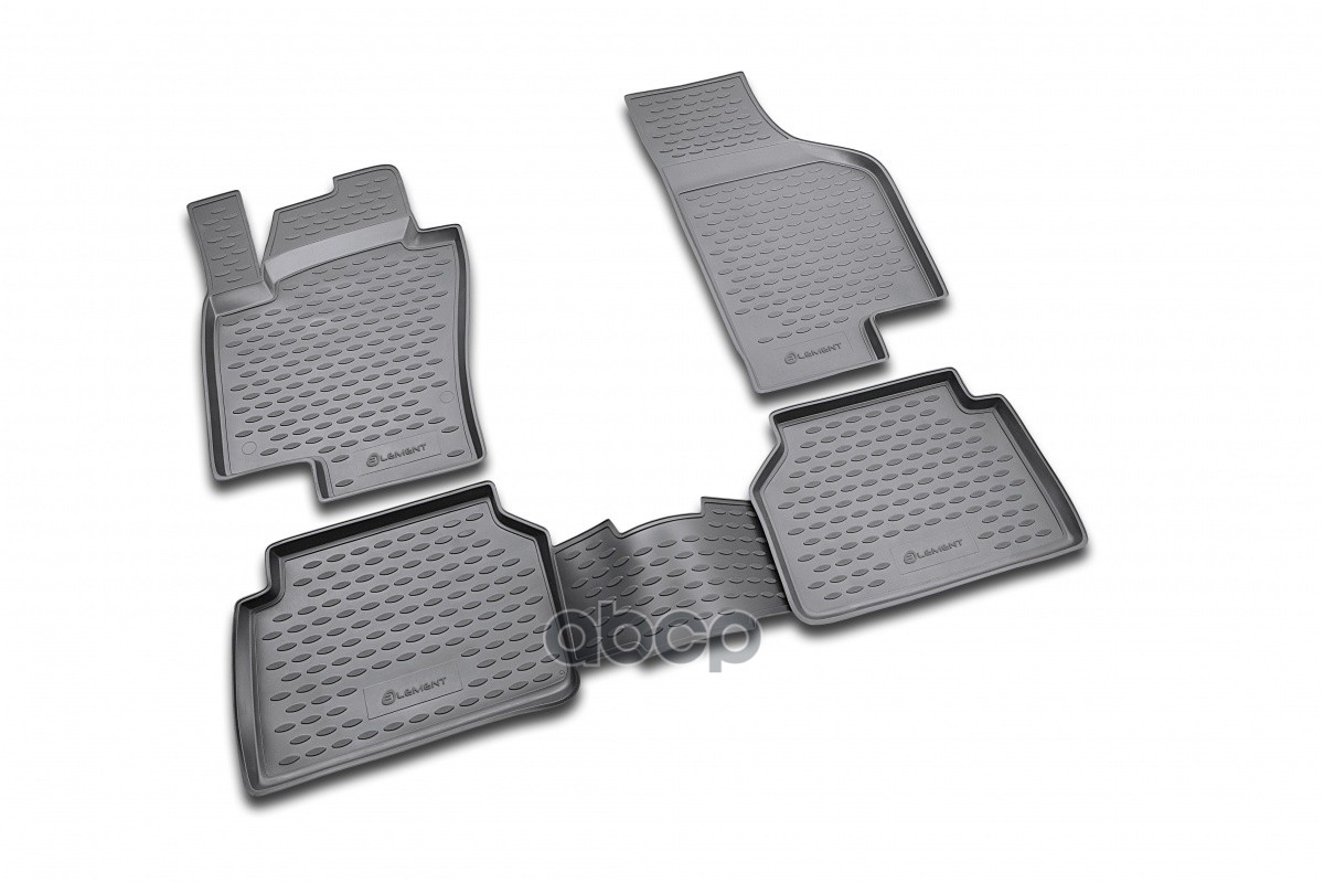 Коврики в салон VW Tiguan 10/2007-2016, 4 шт. (полиуретан) / Фольксваген Тигуан ELEMENT арт. NLC.51.21.210kh