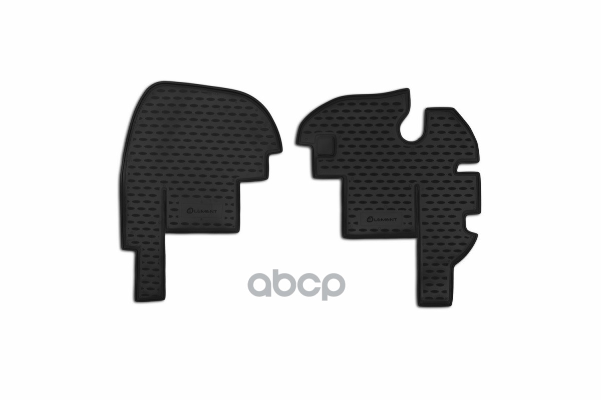 Коврики в салон УАЗ 3909,3741,3962,2206, р/к без кожуха, 2 шт. (полиуретан) ELEMENT арт. NLC.54.03.210