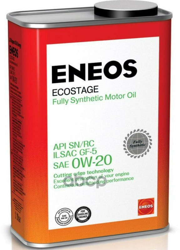 ENEOS Масло Моторное Синтетическое Eneos Ecostage 0W-20 Sn/Rc, Gf-5 1Л