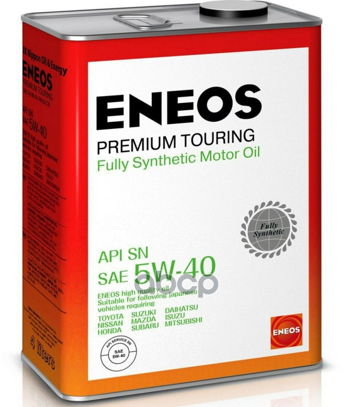 ENEOS Масло Моторное Синтетическое Eneos Premium Touring 5W-40 Sn 4Л