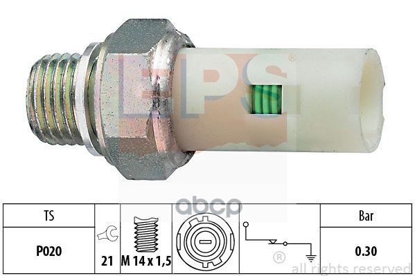 Датчик Давления Масла(Контактный) Renault Volvo EPS арт. 1800076