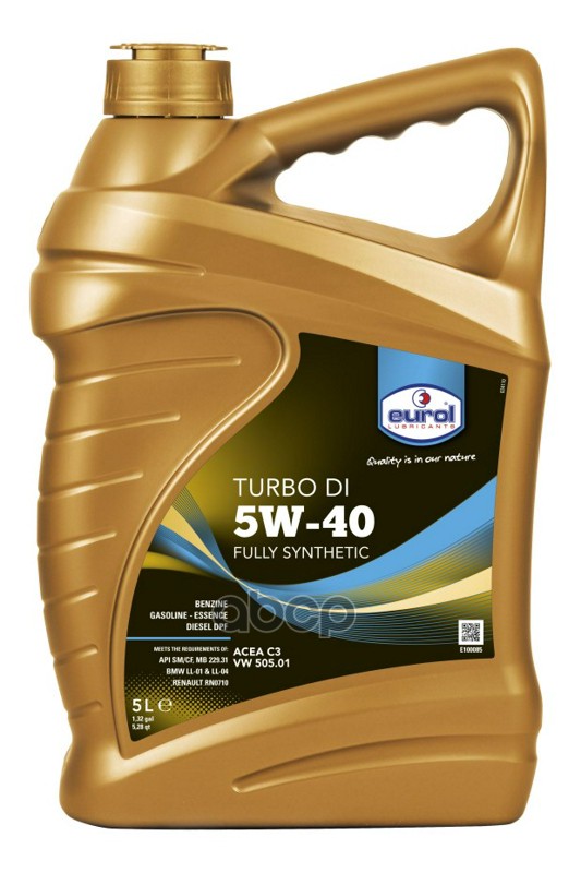 EUROL Масло Моторное Eurol Turbo Di 5W-40 5Л