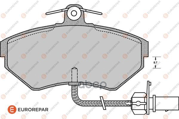 Колодки Передние Audi A4 (B5) 1.6-1.9Td (Luc) 97-00, Vw Passat(B5) Eurorepar 1617278580 EUROREPAR арт. 1617278580