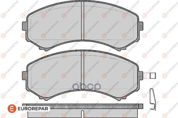 Колодки Тормозные | Перед | EUROREPAR арт. 1617286180