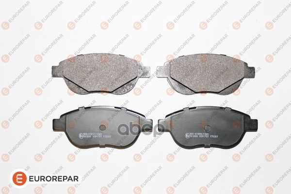 Колодки Тормозные Дисковые Citroen C4 I (Lc) 1.6 Hdi 04> EUROREPAR арт. 1619790480