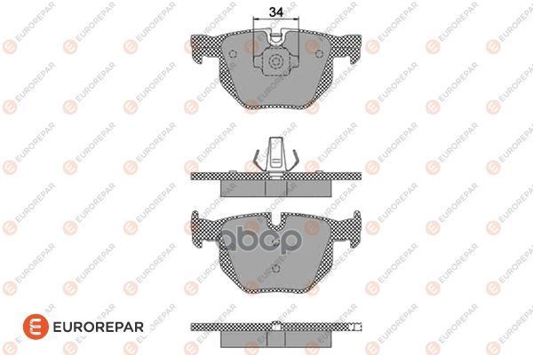 Колодки Задние Bmw X5(E70)/X6(E71) All 07-> Eurorepar 1623062880 EUROREPAR арт. 1623062880