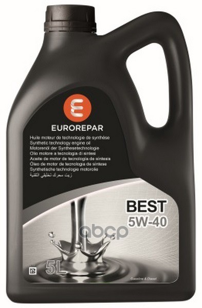 EUROREPAR Масло Моторное Eurorepar Best 5W40 5 Л. (Mobil, Ес) 1635764180