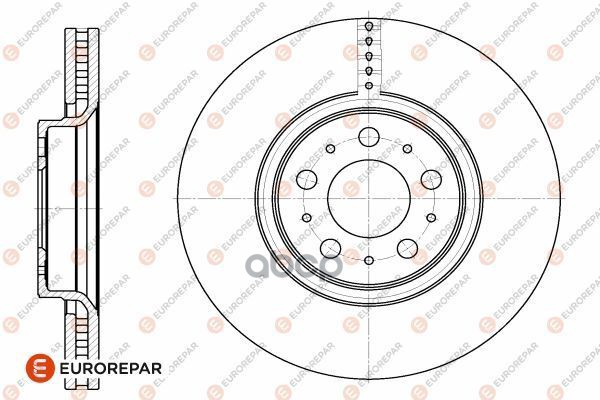 Диск Тормозной Volvo S60 I (384) 2.0 T 2000>, Front EUROREPAR арт. 1642753880