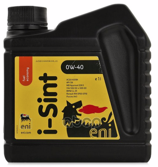 Eni Масло Моторное Синтетическое 1Л - Для Легковых Автомобилей Api Sn, Acea A3/B4, Vw 502.00/505.00, Bmw Ll-01, Mb 226.5,229....