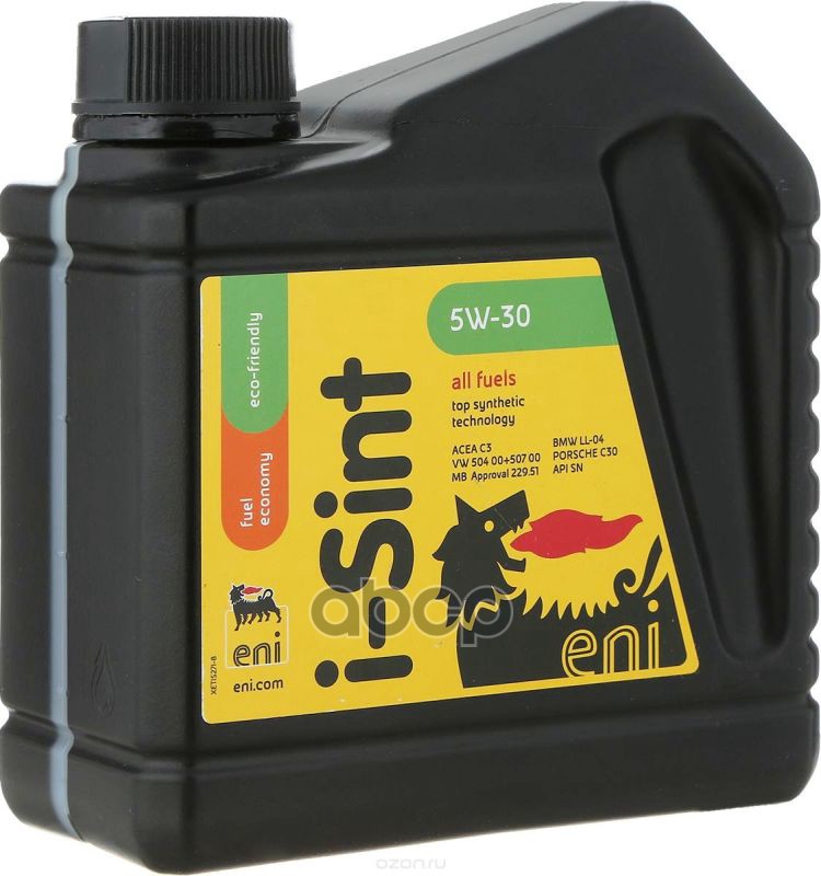 Eni Масло Моторное Синтетическое 1Л - Для Легковых Автомобилей Acea С3, Api Sn, Vw 504.00/507.00, Bmw Ll-04, Mb 229.51, Porsc...