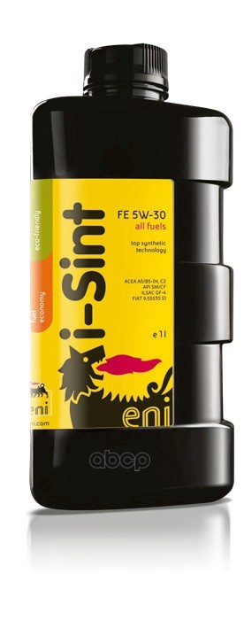 Eni Масло Моторное Синтетическое 1Л - Для Легковых Автомобилей Api Sn Plus, Acea С2, Ilsac Gf-5, Bmw Ll-12 Fe, Fiat 9.55535-S...