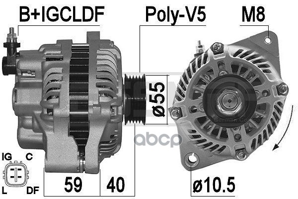 Генератор SUZUKI GRAND VITARA, SWIFT 05-> Era арт. 209500