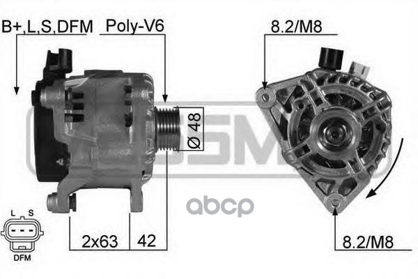 Генератор FORD FOCUS 1.8/2.0 98-04 210196 Era арт. 210196