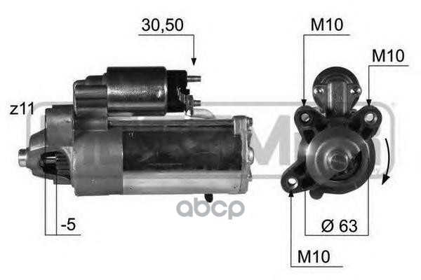 Стартер FORD FOCUS II/MONDEO IV 2.0TDCi 220375 Era арт. 220375