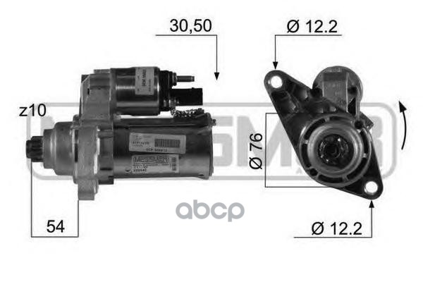 Стартер AUDI/VW 1.2-1.6 03-10 220446 Era арт. 220446