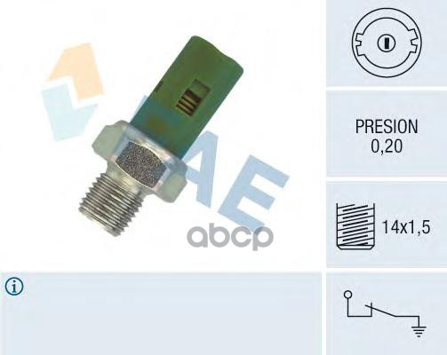 Датчик давления масла FAE арт. 12630