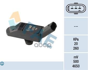 Датчик давления воздуха FAE арт. 15134