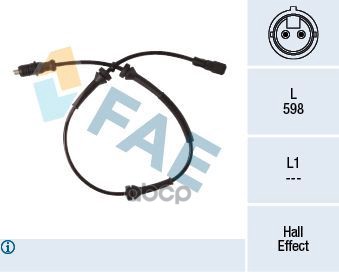 Датчик ABS VAG FAE арт. 78280