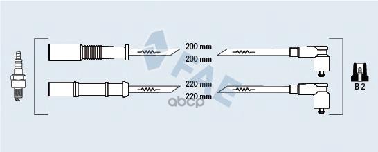 Провода зажигания Fiat FAE арт. 85626