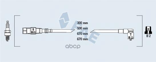 Провода зажигания FAE арт. 85875