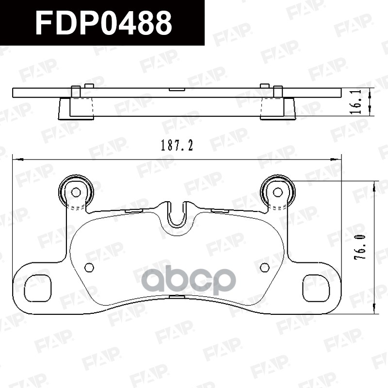 Тормозные колодки дисковые смесь CERAMIC FDP0488 FAP арт. FDP0488