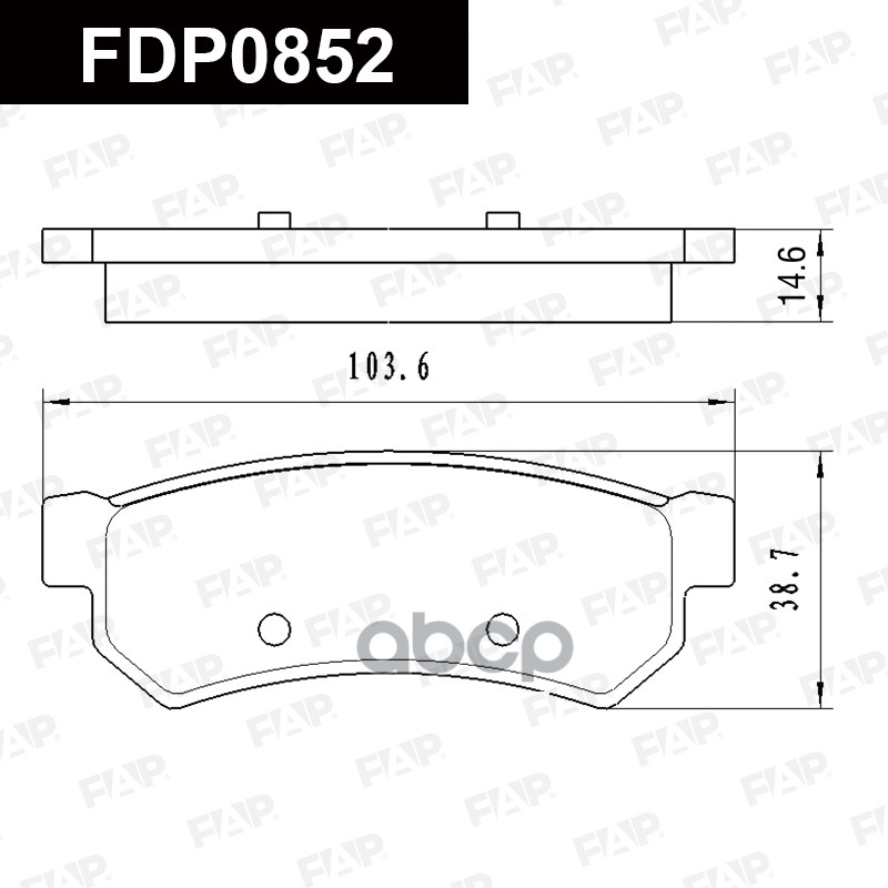 Колодки тормозные дисковые FAP арт. fdp0852