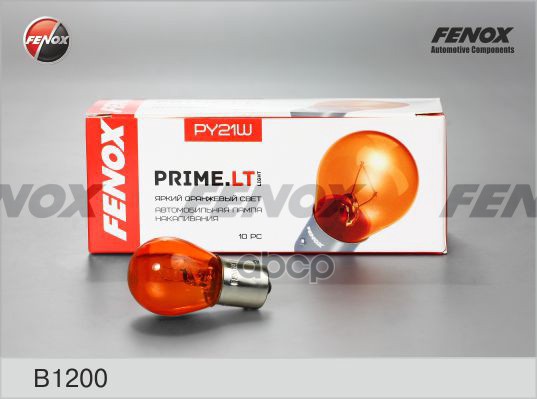 Лампа  желтая PY21W 12V 21W BAU15s FENOX арт. B1200