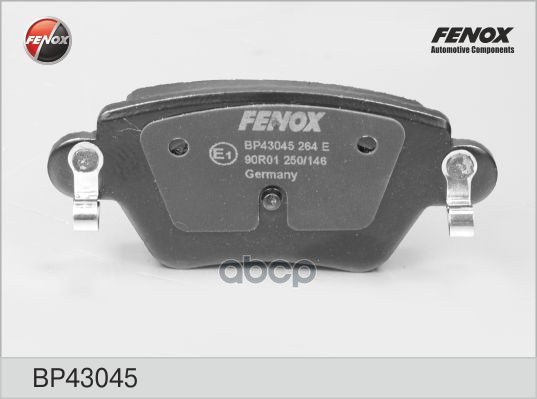 Колодки тормозные дисковые Ford Mondeo III 00-07, Jaguar X-Type 01-09, Renault Kangoo 01- FENOX арт. BP43045