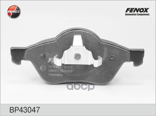 Колодки тормозные дисковые Renault Megane II 02-, Scenic II 03-, Grand Scenic II 04- FENOX арт. BP43047
