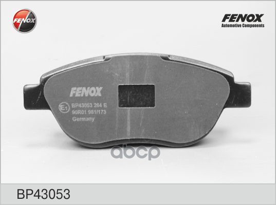 Колодки тормозные дисковые Peugeot 207 06-, 307 03-, Berlingo 05-, Citroen C3 02-, C4 04-, Xsara 00- FENOX арт. BP43053