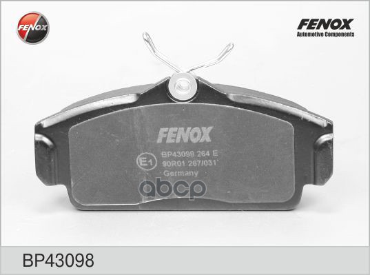 Колодки тормозные дисковые Nissan Almera II (N16) 00-, Primera 96-01 FENOX арт. BP43098