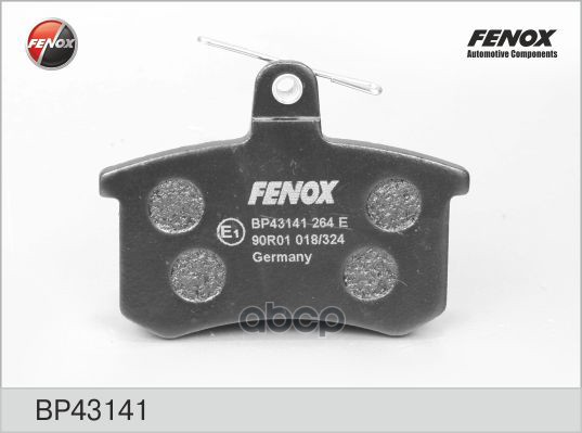 Колодки тормозные дисковые Audi 80 91-96, 90 84-91, 100 86-94, 200 79-91, A4 94-00, A6 94-97, FENOX арт. BP43141