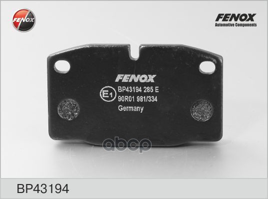 Колодки Диск торм.. FENOX арт. bp43194