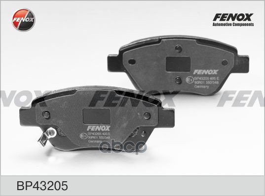 Колодки Тормозные Дисковые Fiat Albea, Siena, 500, Idea, Punto Iv 00- FENOX арт. BP43205