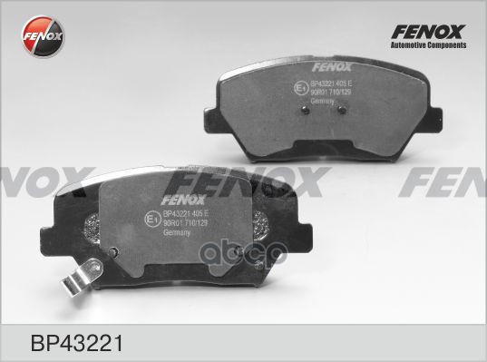 Колодки тормозные дисковые Hyundai i30, Kia Carens, Ceed, Sorento II FENOX арт. BP43221