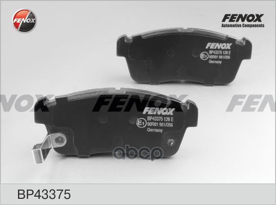 Колодки Диск торм..перед. FENOX арт. bp43375