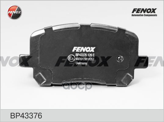 Колодки Диск Торм..Перед. FENOX арт. bp43376